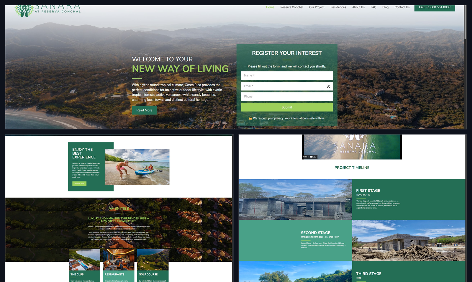 Sanara website screenshot